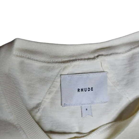 RHUDE X KITH | Oversized Pocket Tee | Cream | Big Logo | Collab | Sample | SS19 - Picture 6 of 12